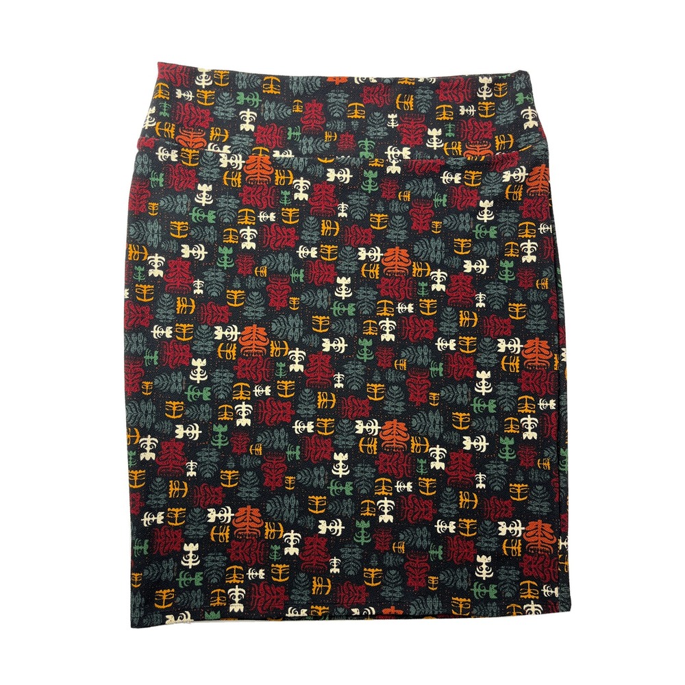 LuLaRoe‎ Cassie Women's 3XL Geometrical Patterns Elastic Waist Pencil Skirt NWT